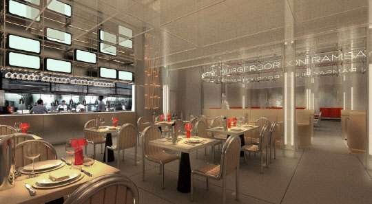 서울 송파구 롯데월드몰 내 '고든 램지 버거' 매장 조감도. <롯데백화점 제공>